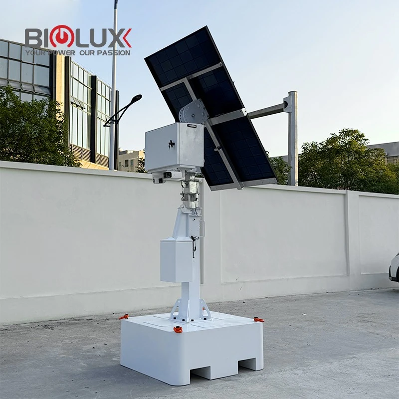 Solar Surveillance Cctv&lighting Tower